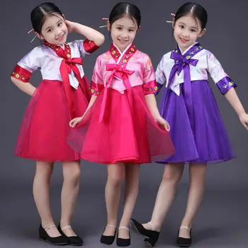 Высокое качество Новая корейская детская одежда Корейская детская танцевальная одежда Костюмы для выступлений платье Одежда для вечеринок