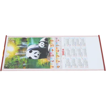 Календарь Ежемесячный настенный календарь Подвесной календарь в китайском стиле Год Дракона Украшение Подвесного Календаря