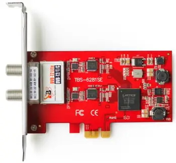 Для TBS6281se DVB-T2/T/C с двумя головками вход PCI-E кабельная карта тюнера TS запись потока